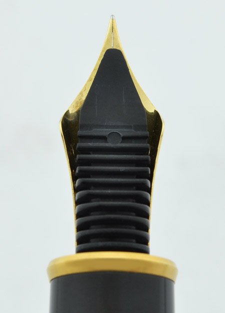 Platinum 3776 Century Fountain Pen - Black w Gold Trim, 14k Extra